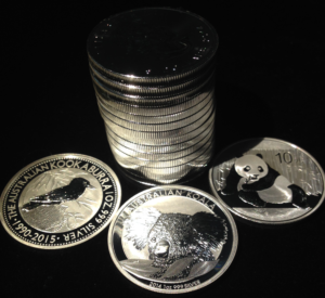 Sølvmønter i finsølv
