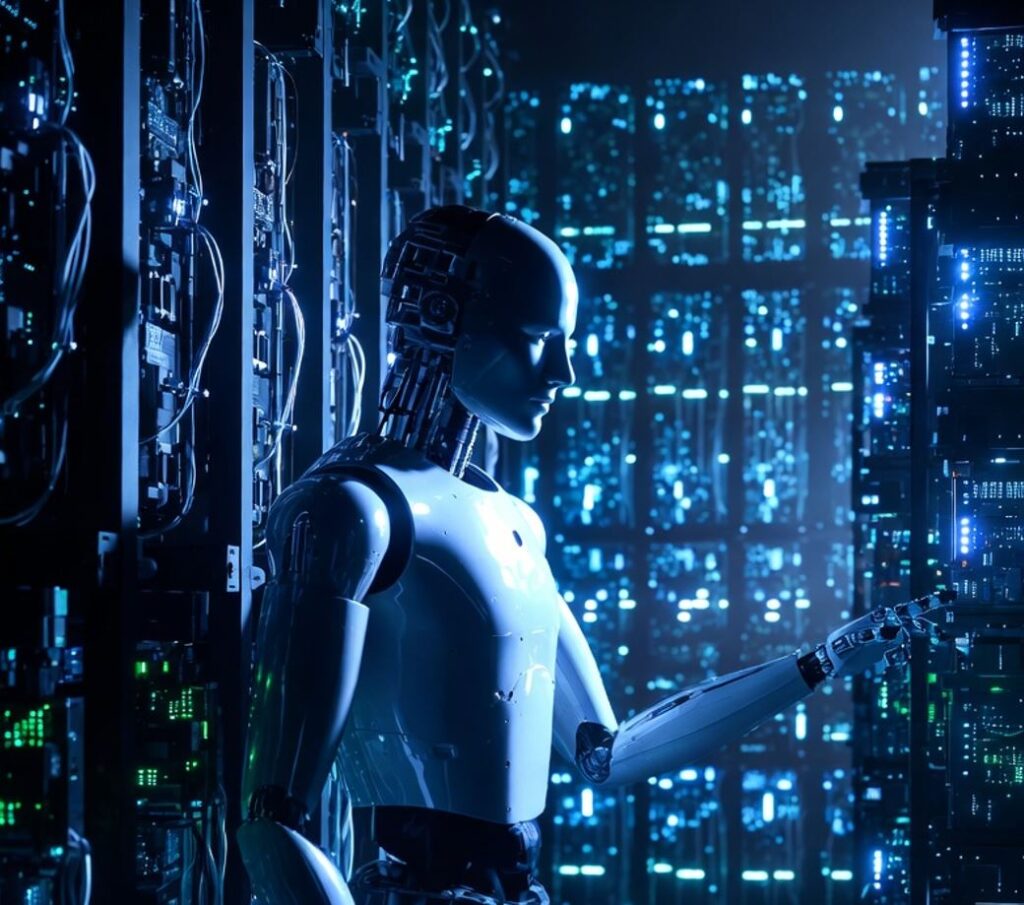 AI robot i datacenter